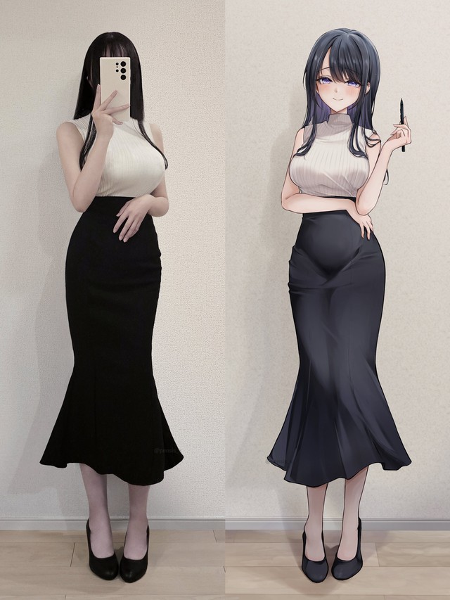 Nữ họa sĩ Pen姉 nổi tiếng với việc lấy chính bản thân để xây dựng hình tượng nhân vật