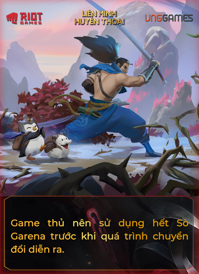 Riot Games giải đáp vấn đề chuyển đổi tài khoản LMHT: ‘Người chơi nên sử dụng hết Sò trong tài khoản Garena’ - Ảnh 4. Riot Games giải đáp vấn đề chuyển đổi tài khoản LMHT: ‘Người chơi nên sử dụng hết Sò trong tài khoản Garena’ - Ảnh 4.