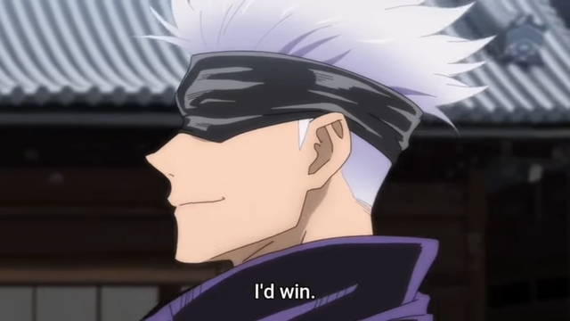 Phiên bản gốc xuất hiện lần đầu khi Gojo nói chuyện với Yuji