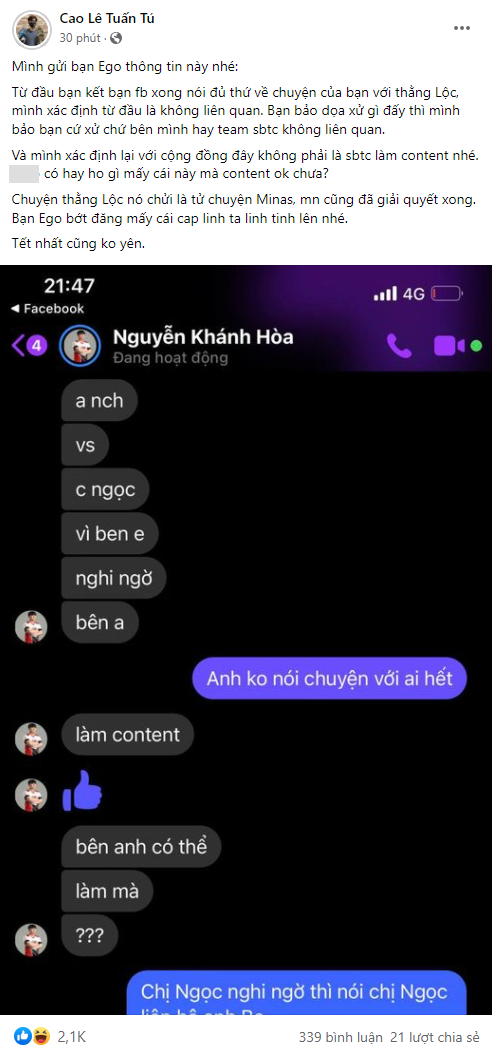 Quản lý SBTC Esports bất ngờ bị đưa vào drama EGO - Zeros, phải tức tốc thanh minh ngay trong đêm - Ảnh 3.