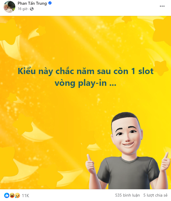 Thầy Giáo Ba tỏ rõ sự lo ngại