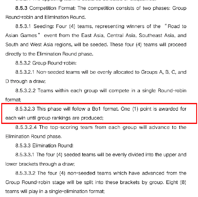 Sau đó là thể thức BO1 một lượt vòng tròn ở vòng bảng bị đánh giá là không phù hợp