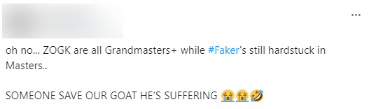 Nhưng hiện tại thì toàn bộ đều lên Đại Cao Thủ trừ Faker vẫn còn kẹt ở Cao Thủ