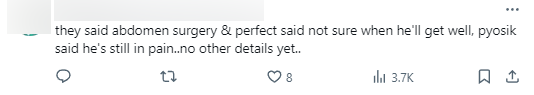 Khán giả không khỏi lo lắng cho BeryL khi có tin anh vừa trải qua đợt phẫu thuật đã phải thi đấu ngay và Pyosik còn tiết lộ rằng BeryL vẫn còn đau