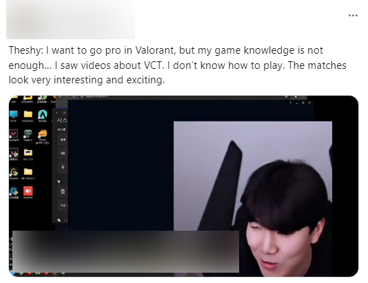 TheShy bày tỏ sự thích thú với VALORANT cũng như ý định trở thành tuyển thủ chuyên nghiệp của tựa game fps này