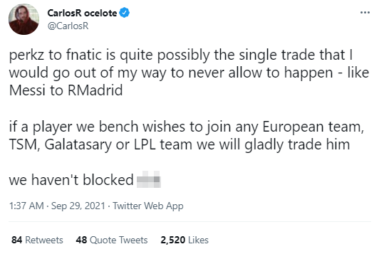 Rộ tin Rekkles bất ngờ rời khỏi G2 Esports, CEO của rạp xiếc tung hint chiêu mộ lại Perkz - Ảnh 4.