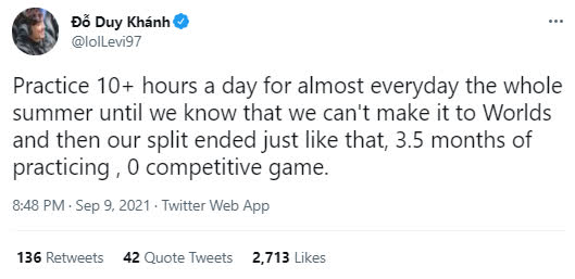 Cộng đồng quốc tế chia buồn khi VCS lỡ hẹn CKTG 2021, HLV trưởng của GAM ám chỉ Garena/Riot thiếu tôn trọng, thất hứa? - Ảnh 7.