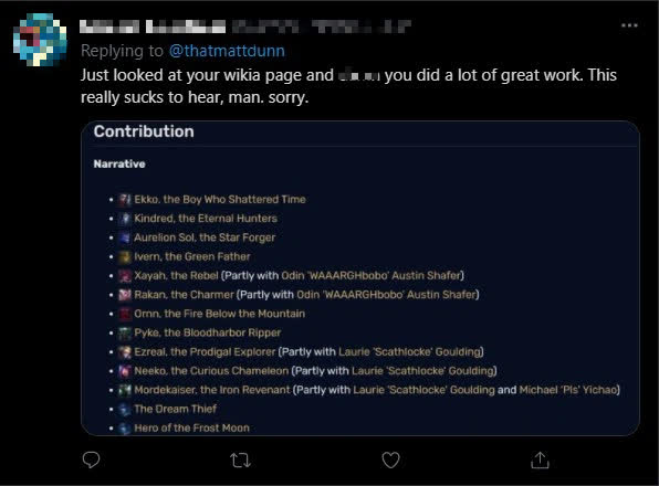 Riot nhận nhiều chỉ trích vì cắt hợp đồng với người thổi hồn cho Ezreal, Pyke... khi anh gặp hoàn cảnh khó khăn - Ảnh 13.