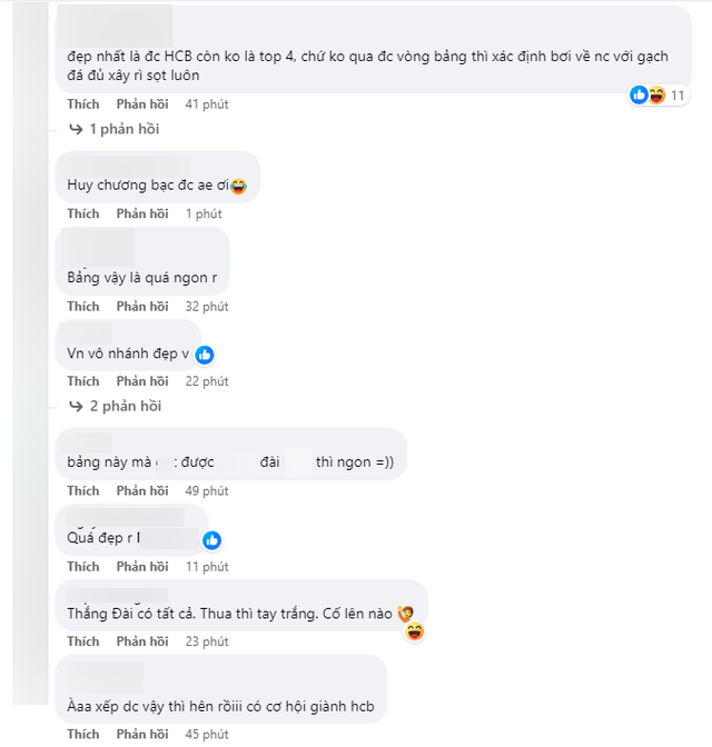 Khán giả Việt thậm chí còn nghĩ đến cơ hội giành huy chương bạc khi Trung - Hàn có thể phải loại nhau ở Bán kết