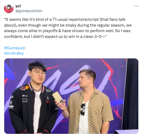 Gumayusi thừa nhận sự thật về trận thắng HLE- Ảnh 2.