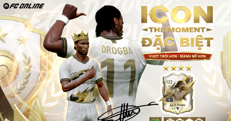 Huyền thoại Chelsea - "Voi Rừng" Drogba chính thức góp mặt trong FC Online