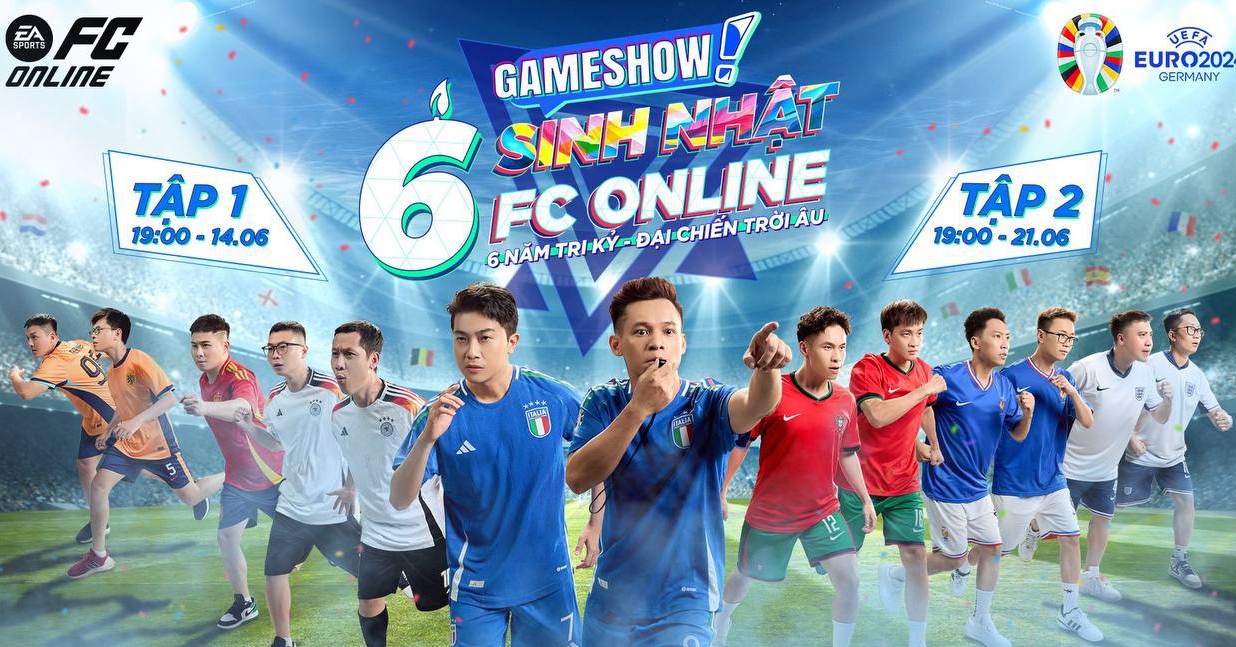 Siêu đại chiến châu Âu, Độ Mixi – Cris Devil Gamer lần đầu tiên “cầm còi” tại gameshow sinh nhật 6 tuổi FC Online